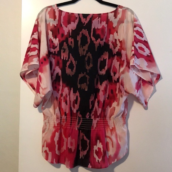 Kimono Sleeve Peplum Top - Picture 2 of 4
